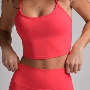 🌺 High-Waisted Leggings and Crop set